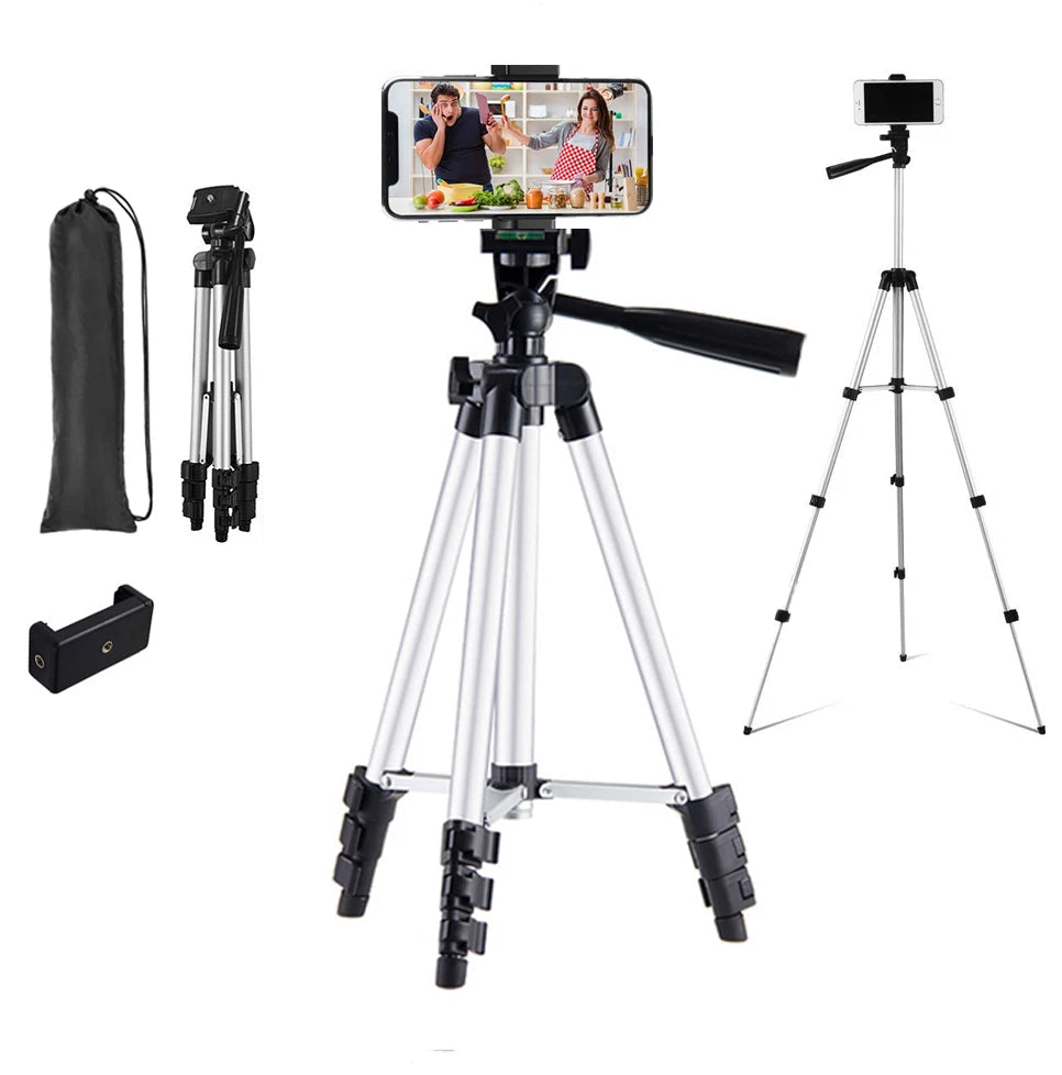 Ultimate Portable Adjustable Phone Tripod Perfect Selfie Stand for YouTube and Live Videos