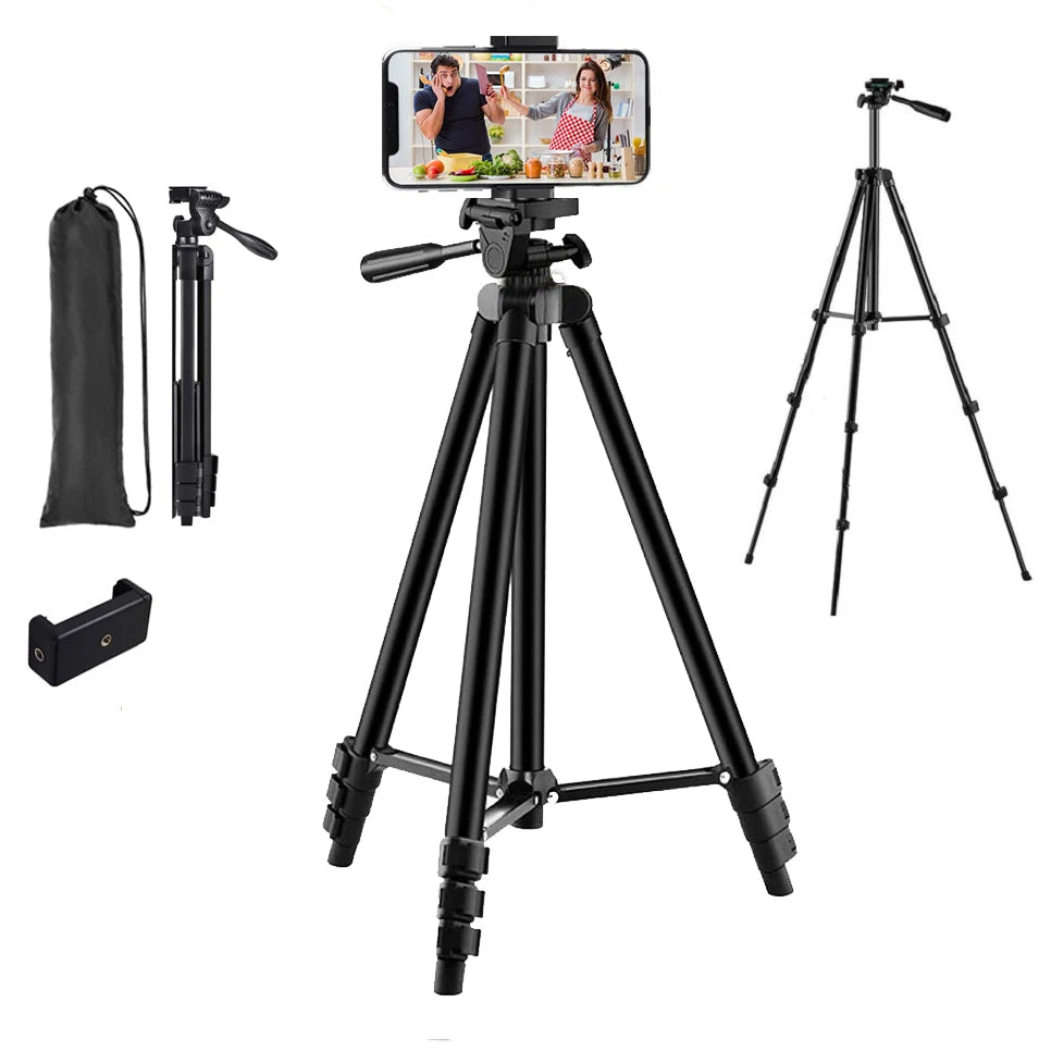 Ultimate Portable Adjustable Phone Tripod Perfect Selfie Stand for YouTube and Live Videos