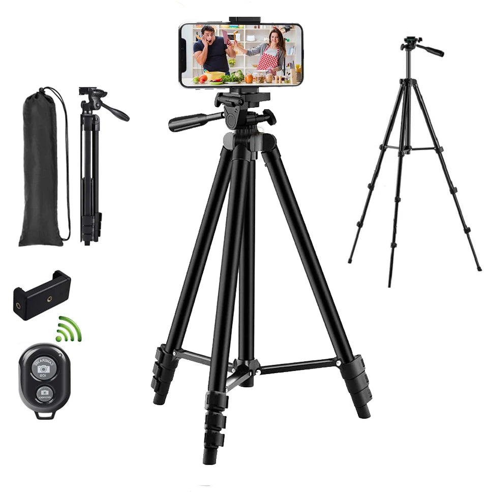 Ultimate Portable Adjustable Phone Tripod Perfect Selfie Stand for YouTube and Live Videos