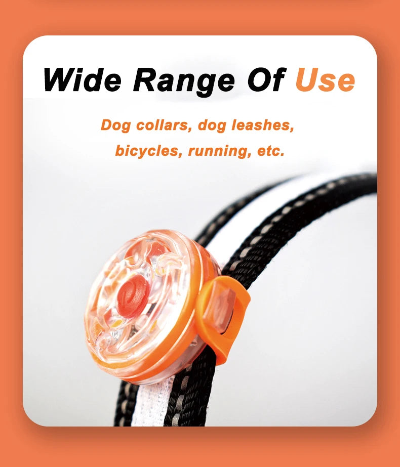 Luminous LED Pet Collar Pendant - Waterproof & Flashing Safety Light for Dogs and Cats