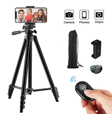 Ultimate Portable Adjustable Phone Tripod Perfect Selfie Stand for YouTube and Live Videos