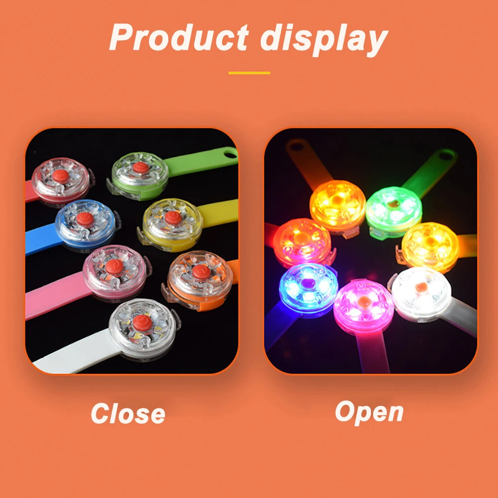 Luminous LED Pet Collar Pendant - Waterproof & Flashing Safety Light for Dogs and Cats