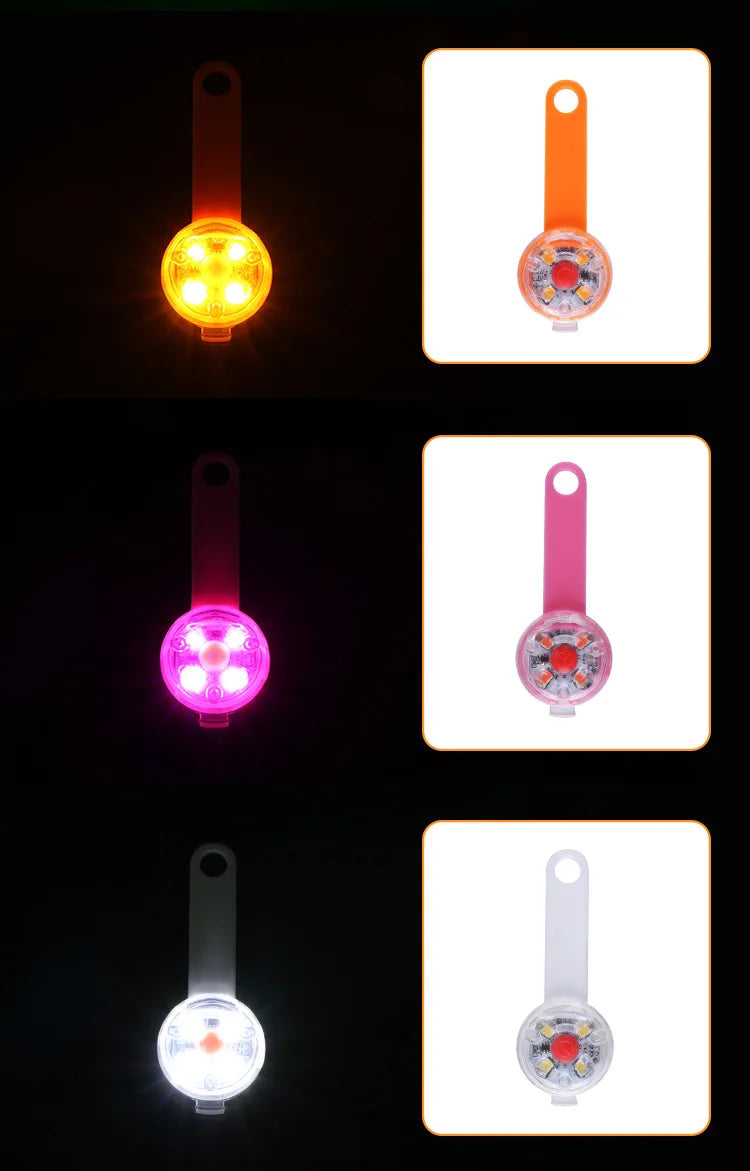 Luminous LED Pet Collar Pendant - Waterproof & Flashing Safety Light for Dogs and Cats