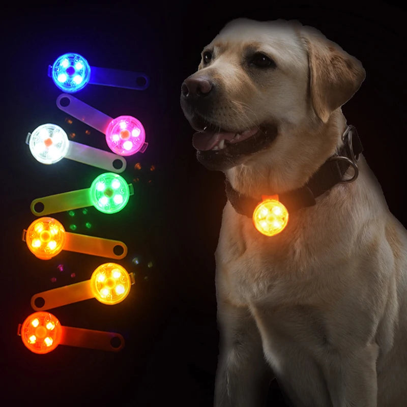 Luminous LED Pet Collar Pendant - Waterproof & Flashing Safety Light for Dogs and Cats