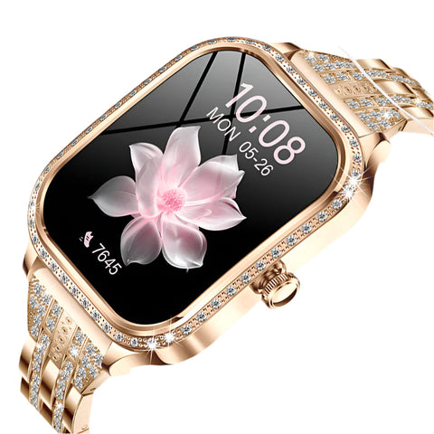 Stylish Waterproof Smartwatch for Women Fitness Tracker & Bluetooth Call