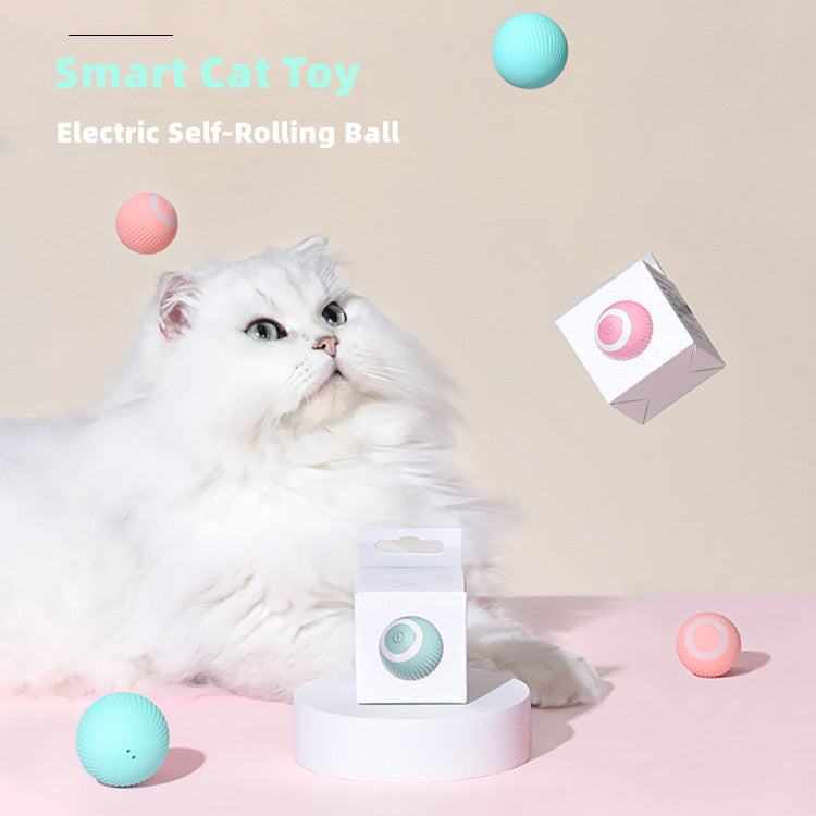 Electric Cat Ball Toys Automatic Rolling Interactive Fun for Cats