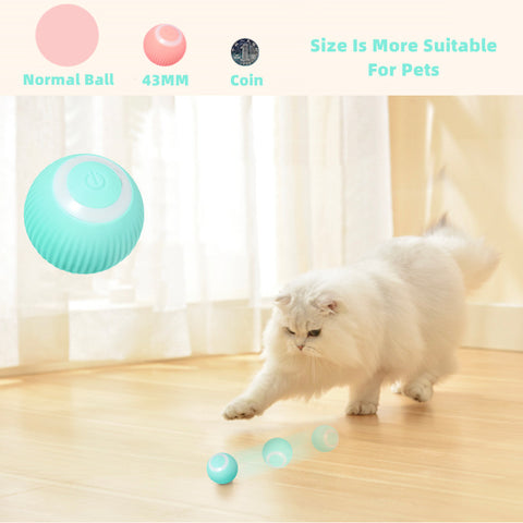 Electric Cat Ball Toys Automatic Rolling Interactive Fun for Cats