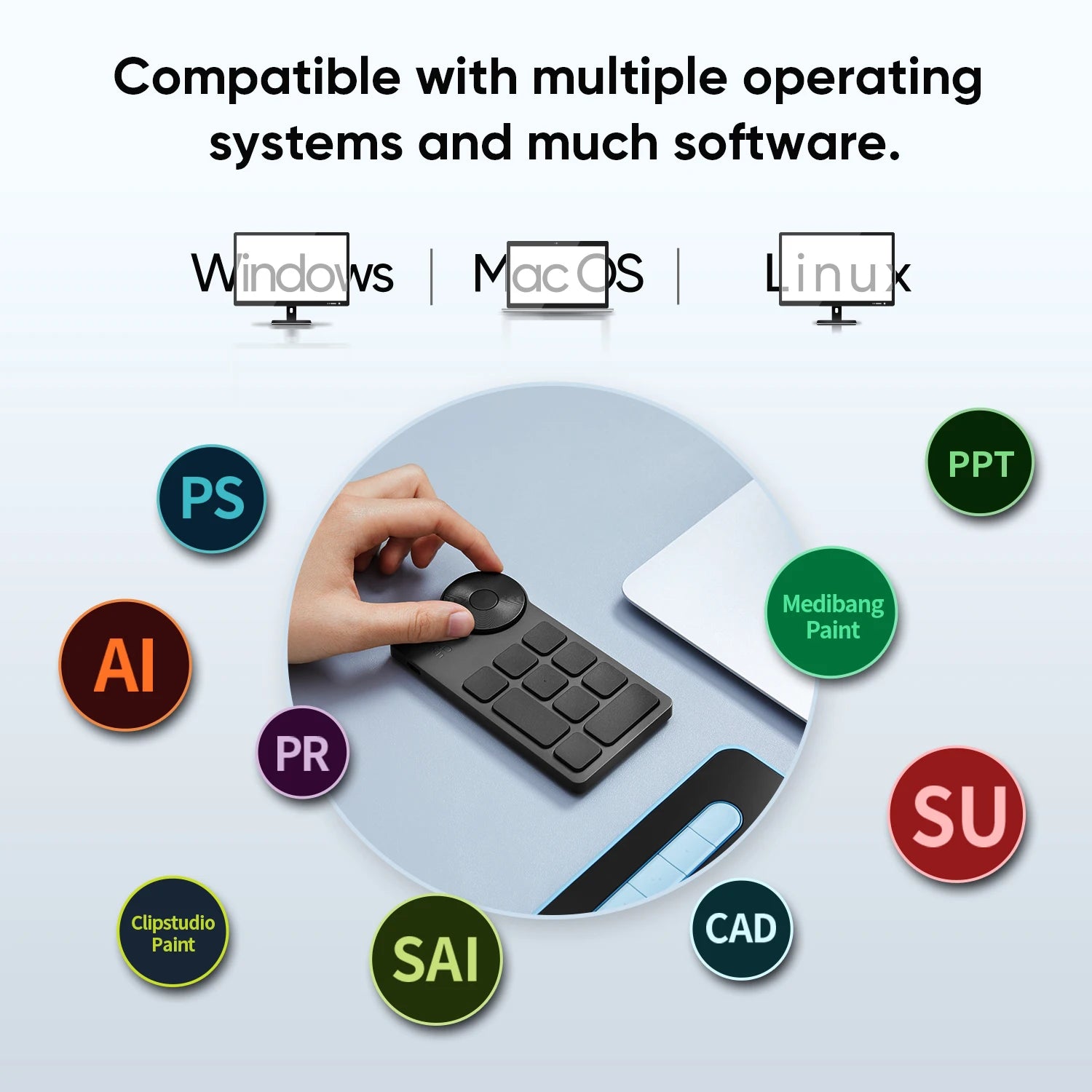 Unlock Creativity XPPen Wireless Shortcut Remote for Graphic Tablets