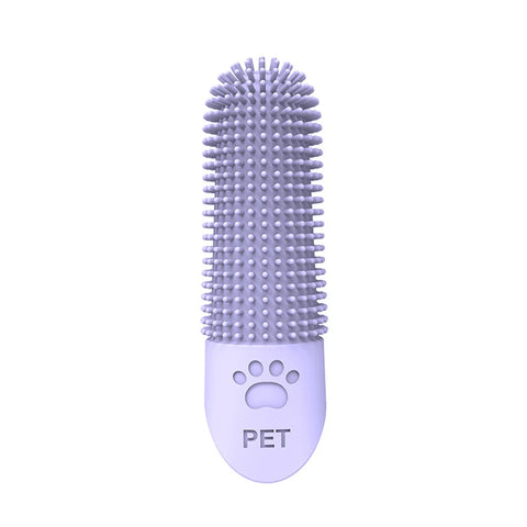 Gentle Tartar Removal Pet Silicone Finger Toothbrushes for Healthy Teeth