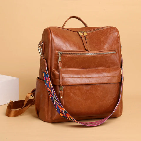 New Women’s Fashion PU Leather Backpack Purse