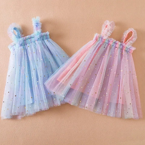 Colorful Tulle Dress for Toddler Girls