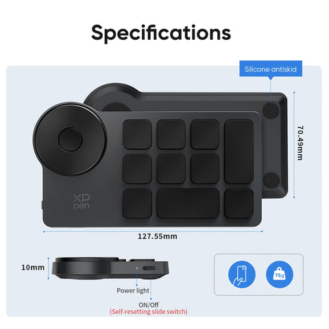 Unlock Creativity XPPen Wireless Shortcut Remote for Graphic Tablets