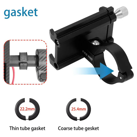 Secure and Versatile Phone Holder for Your Xiaomi Electric Scooter Aluminum Bracket Design