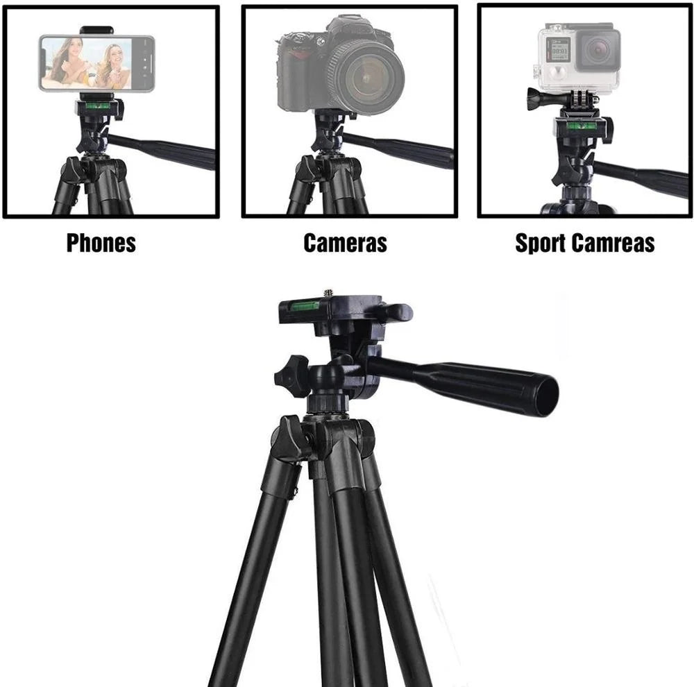 Ultimate Portable Adjustable Phone Tripod Perfect Selfie Stand for YouTube and Live Videos