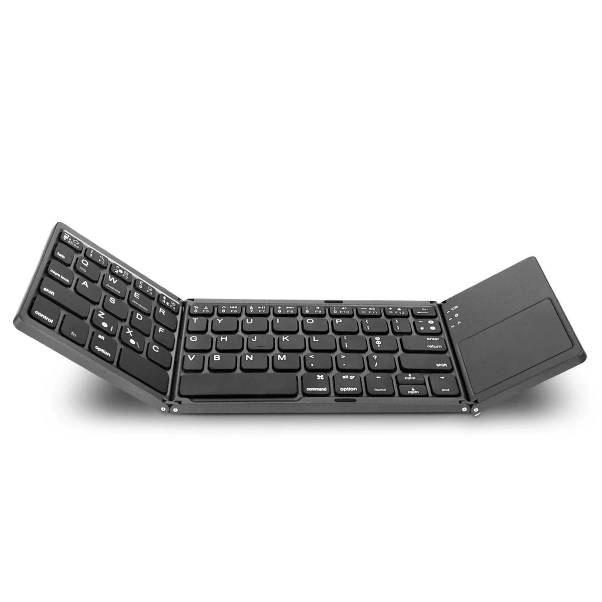 Ultra Slim Foldable Wireless Keyboard with Touchpad - Perfect for Tablets and Laptops