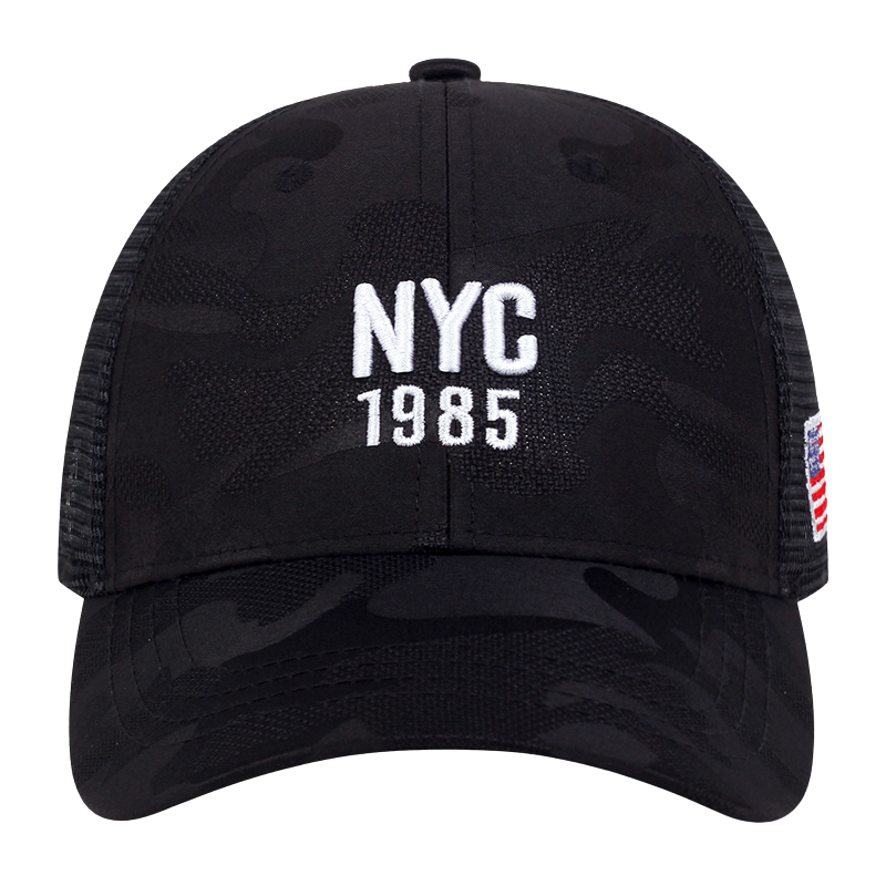 1985 NYC Embroidery Camouflage Mesh Adjustable Baseball Cap For Men and Women