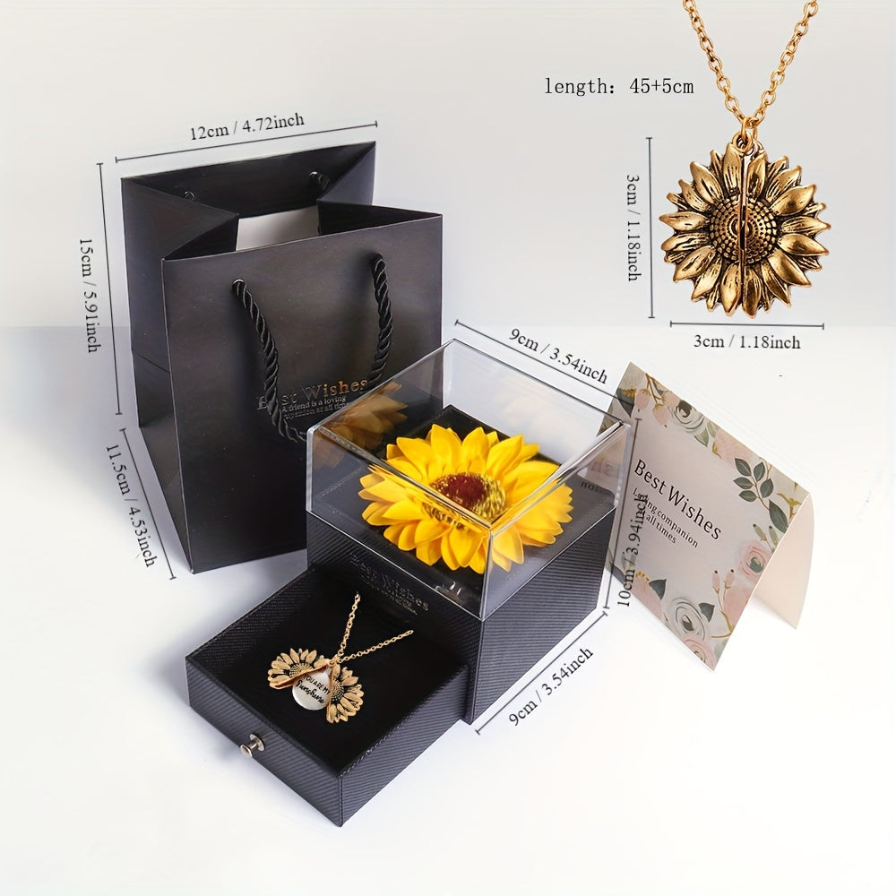 You Are My Sunshine Necklace Gift Box Set