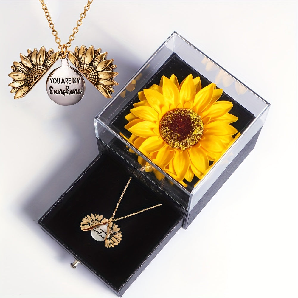 You Are My Sunshine Necklace Gift Box Set