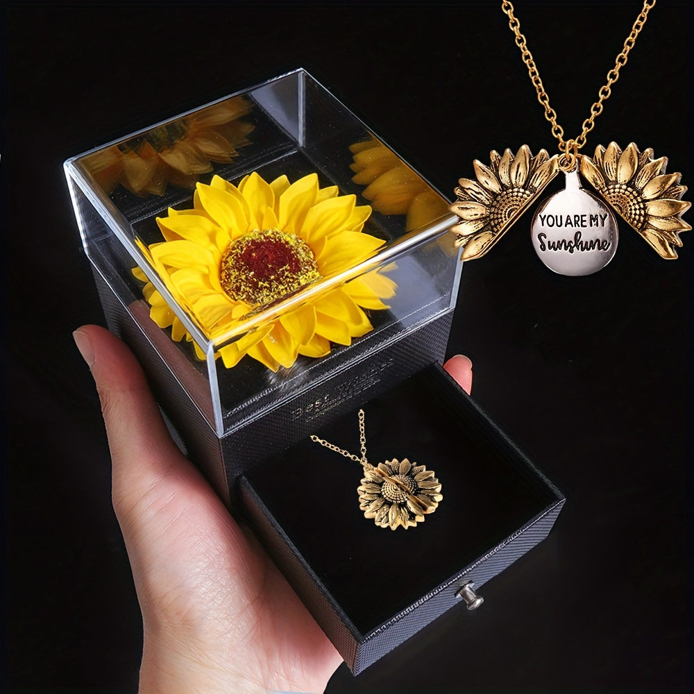 You Are My Sunshine Necklace Gift Box Set