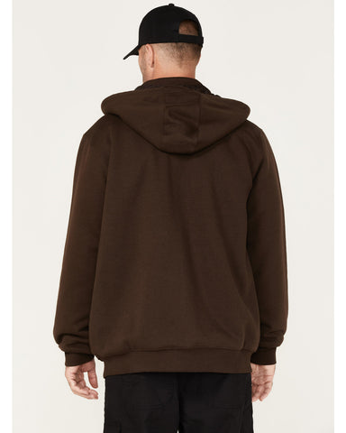 Men's Logo Quilted Hooded Zip Jacket