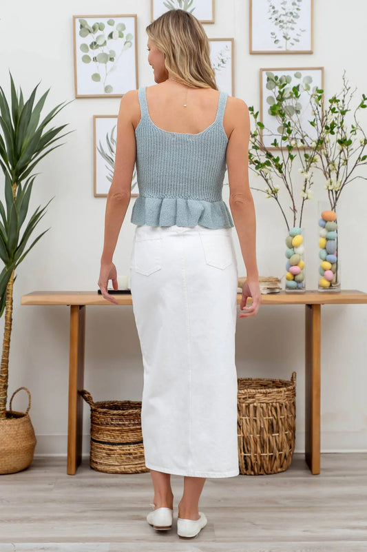 Mini Ruffled Hem Top